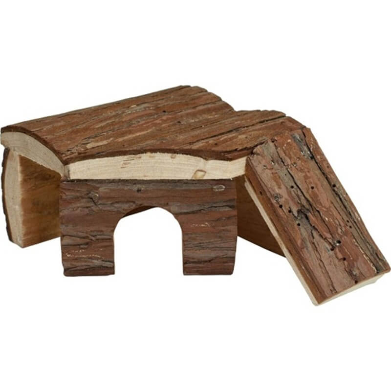 Nibbles Small Animal Log Cabin with Ramp