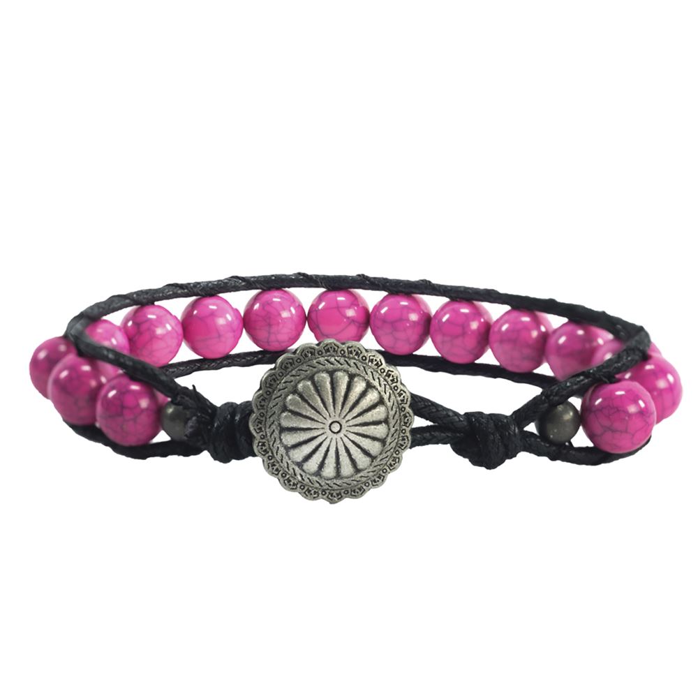 Noble Outfitters Beaded Leather Bracelet