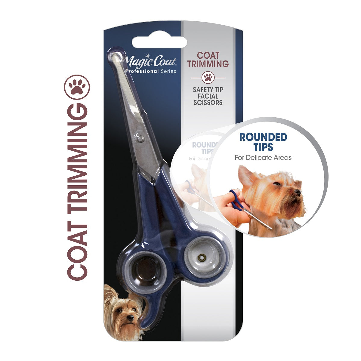 Magic Coat Facial Scissors with Rounded Tip