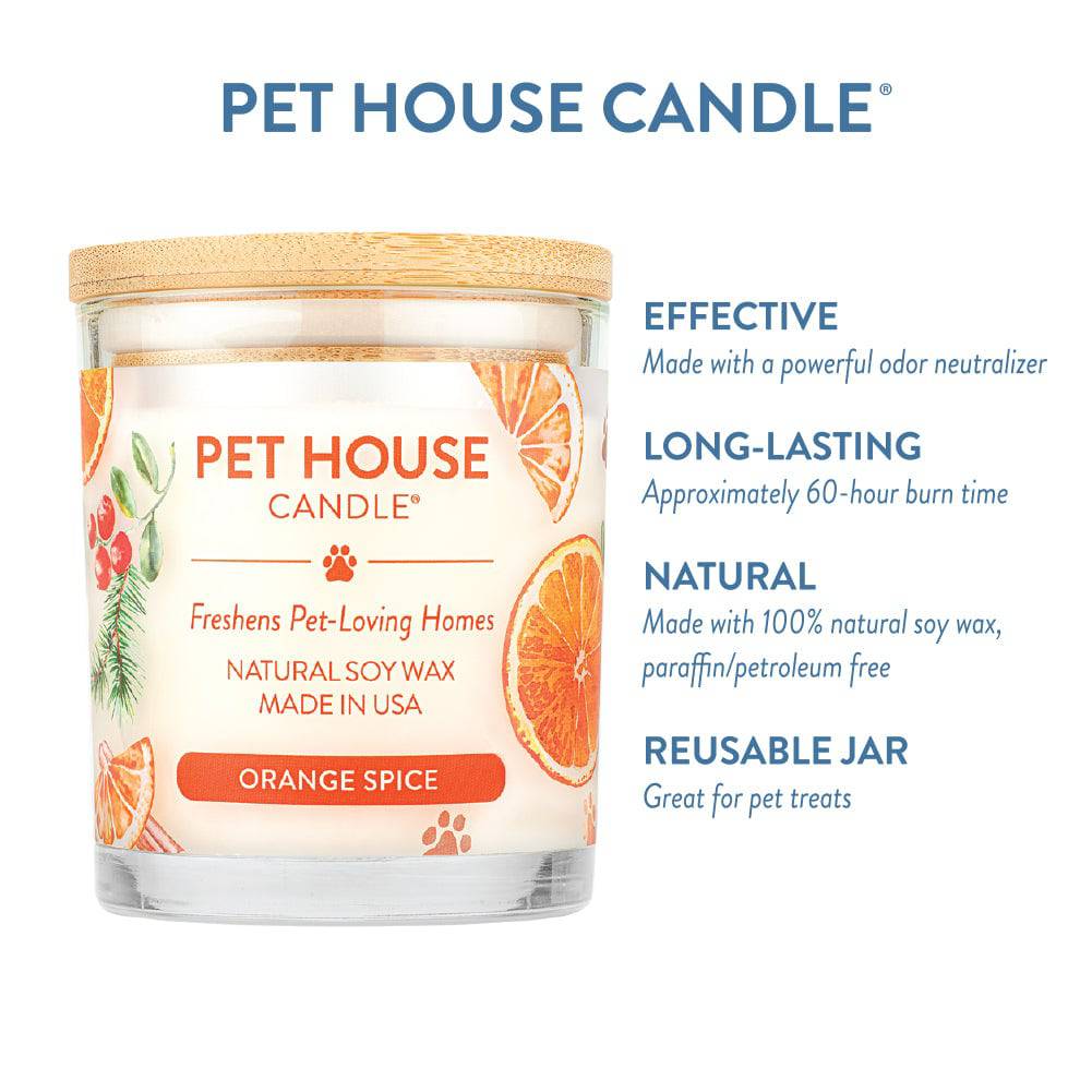 One Fur All Pet House Candle - Orange Spice