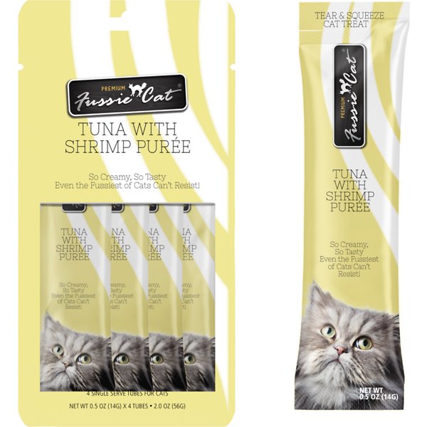 Fussie Cat Tuna & Shrimp Puree Lickable Treat