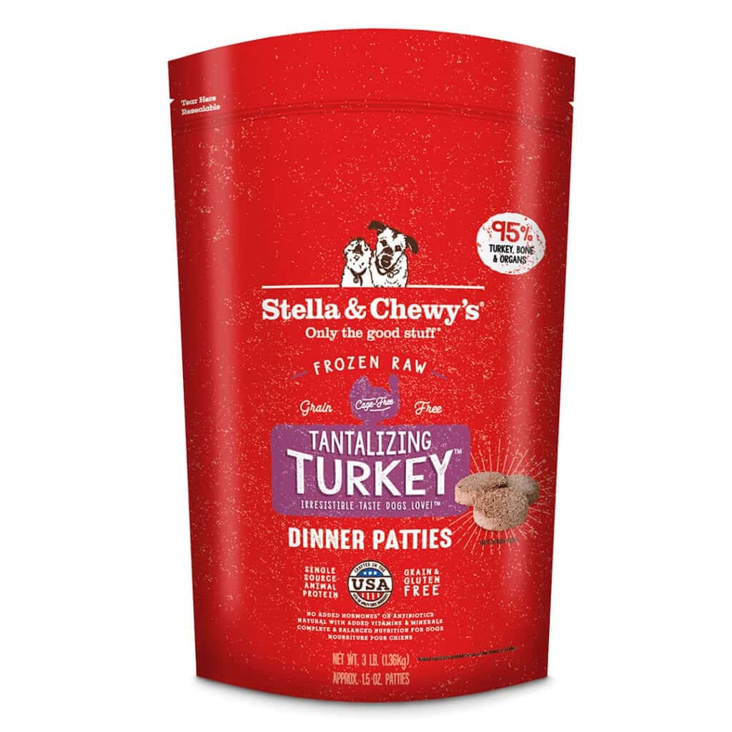 Stella & Chewy's Frozen Raw Patties Tantalizing Turkey