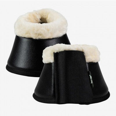 Horze Wilton Bell Boots with Faux Fur Pile Lining