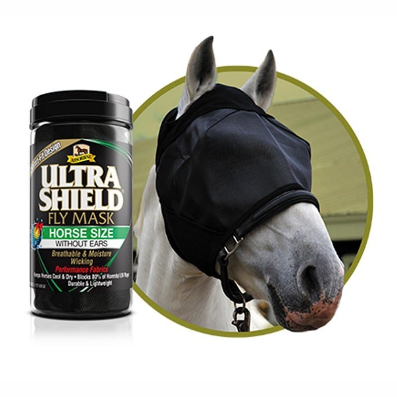 Absorbine Ultra Shield Fly Mask without Ears, Horse Size