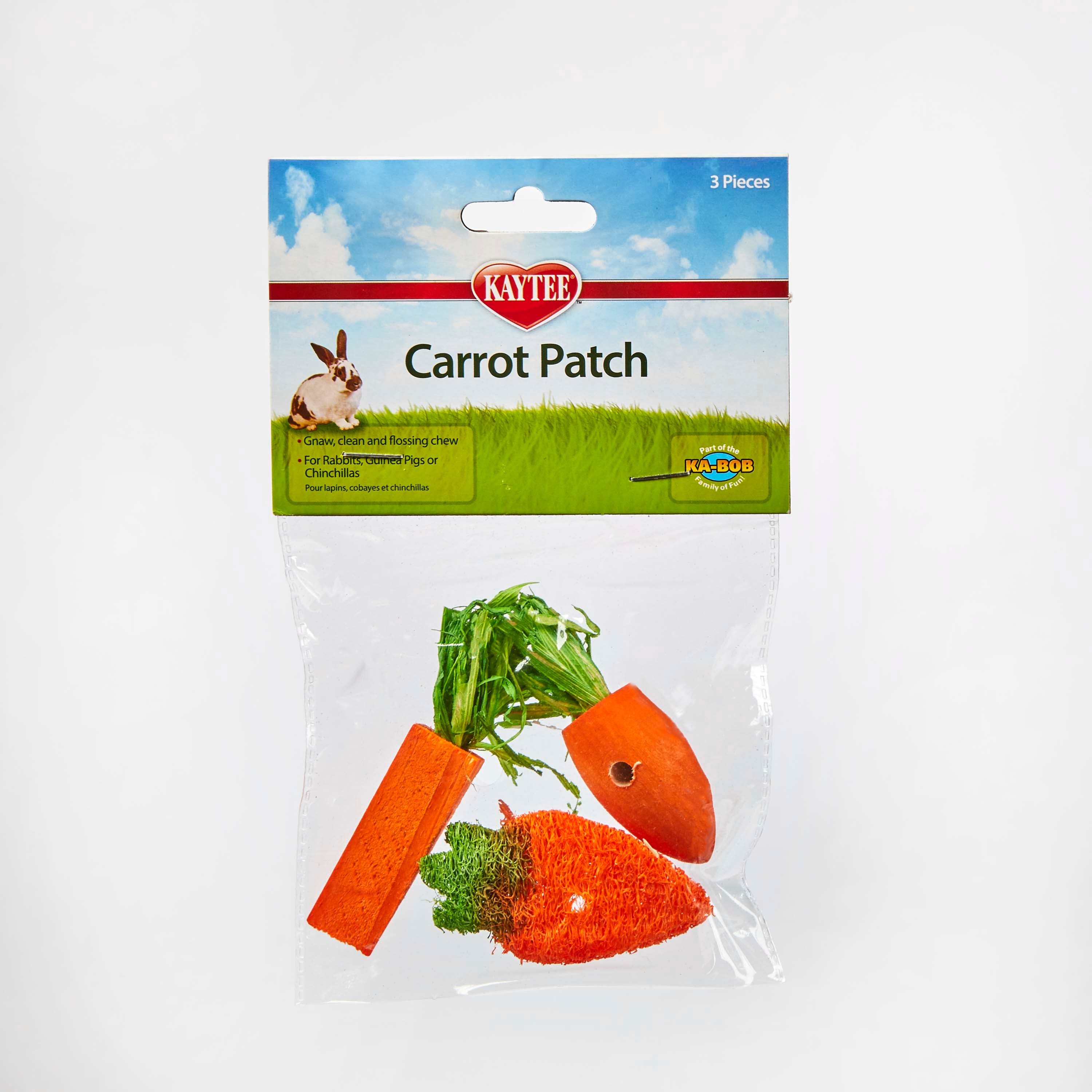 Kaytee Carrot Patch Chew Toy 3 Pack