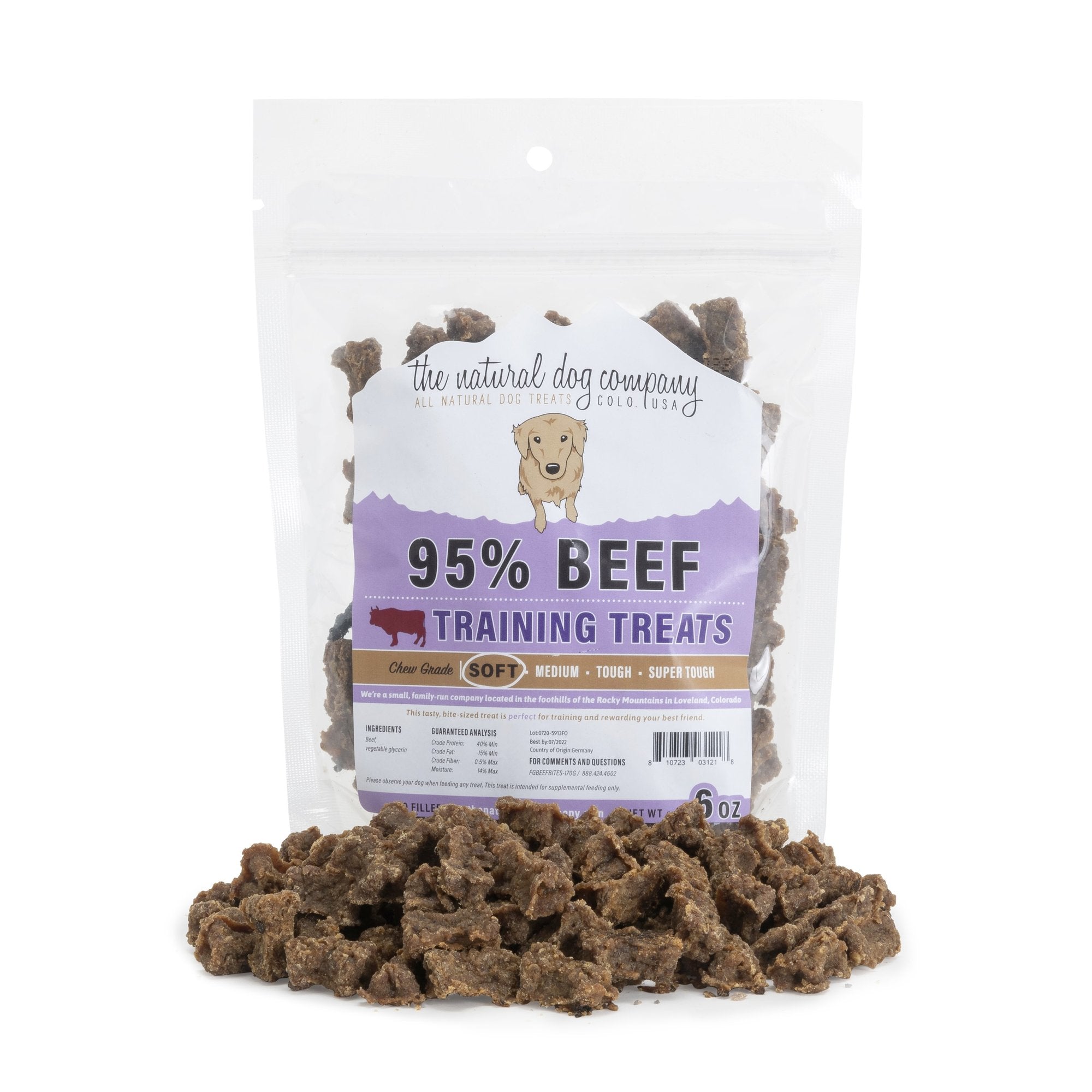 Tuesday's Natural Dog Company Beef Bites