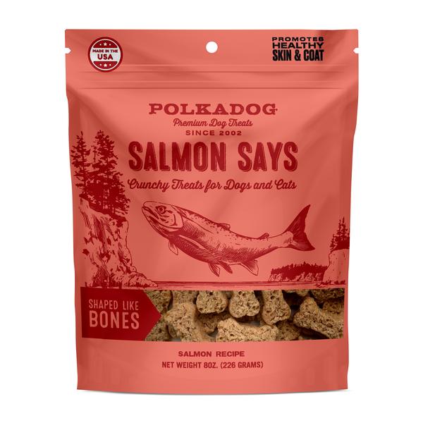 Polka Dog Salmon Says Salmon Crunchy Bones