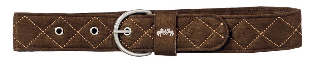 Equine Couture Diamond Quilted Suede Belt