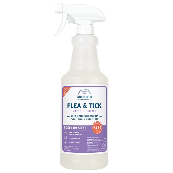 Wondercide Flea, Tick & Mosquito Spray for Pets + Home, Rosemary