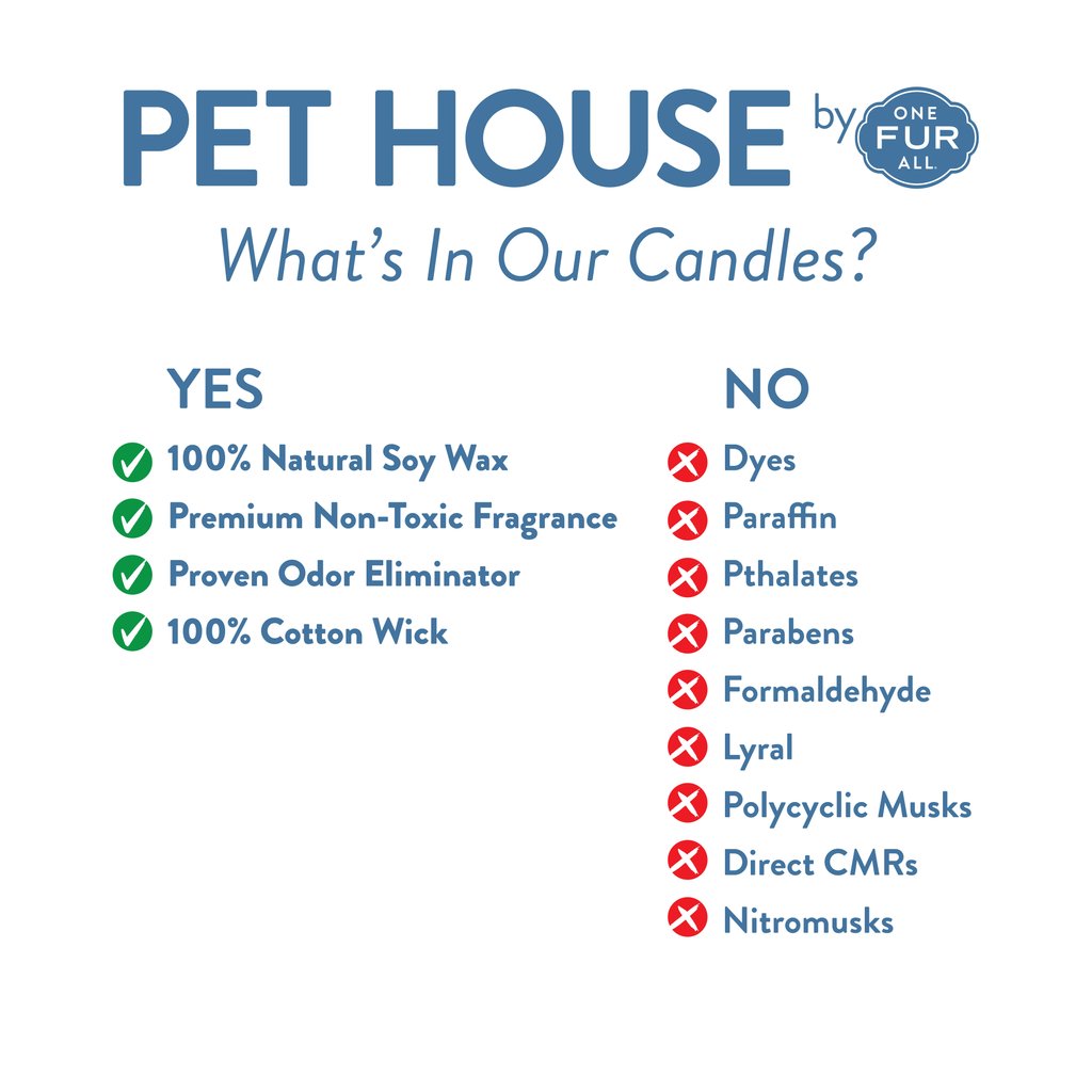 One Fur All Pet House Candle - Ocean Breeze