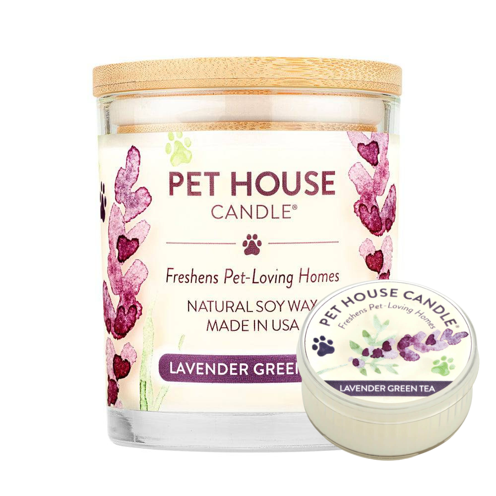 One Fur All Pet House Candle - Lavender Green Tea