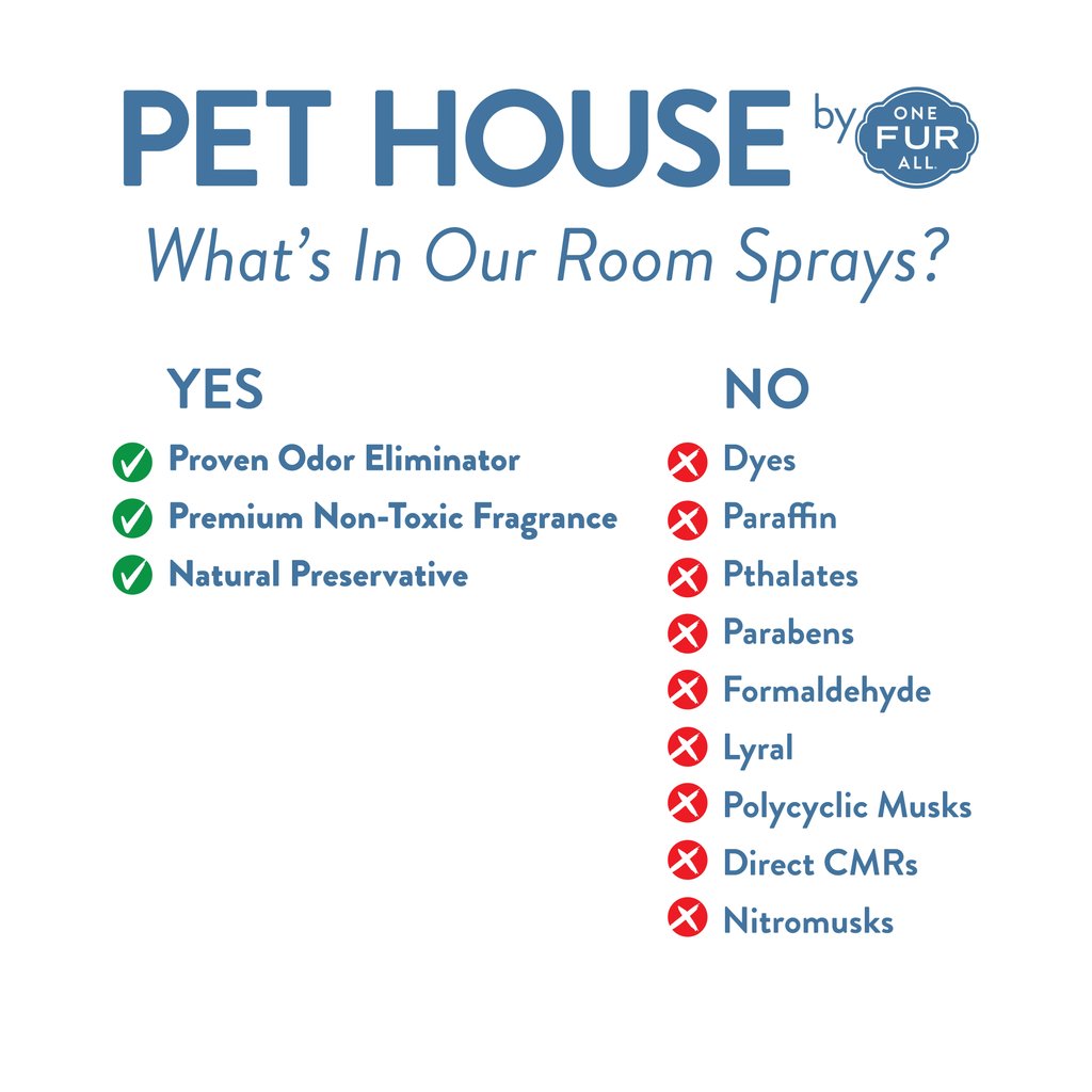 One Fur All Pet House Room Spray - Evergreen