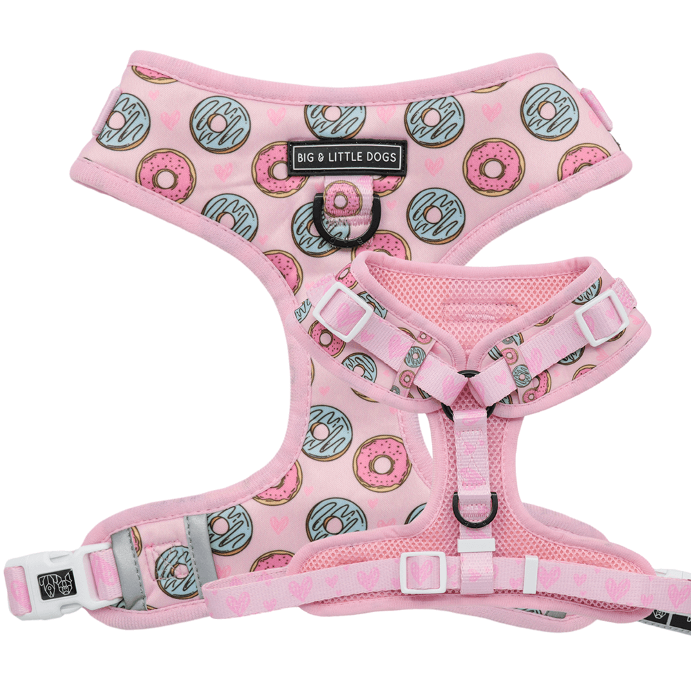 Big and Little Dogs Adjustable Harness: Donut Kill My Vibe