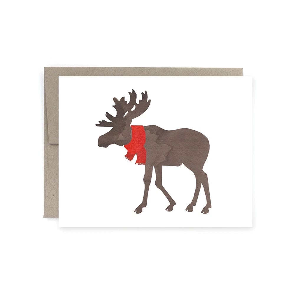 Art of Melodious Cards Moose Scarf