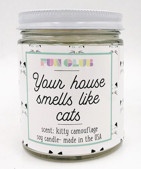 Fun Club Candle Your House Smells Like Cats