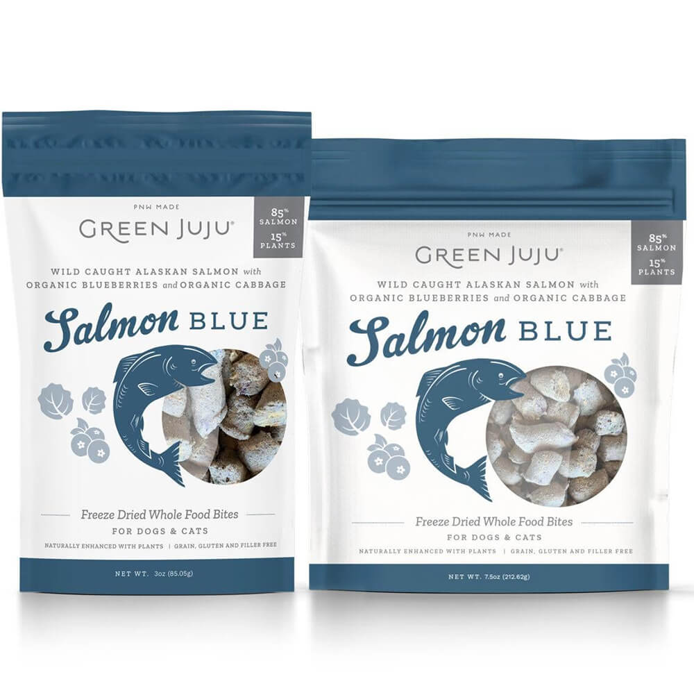 Green Juju Salmon Blue Bites