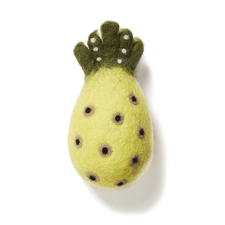 Love Thy Beast Pineapple Wool Toy