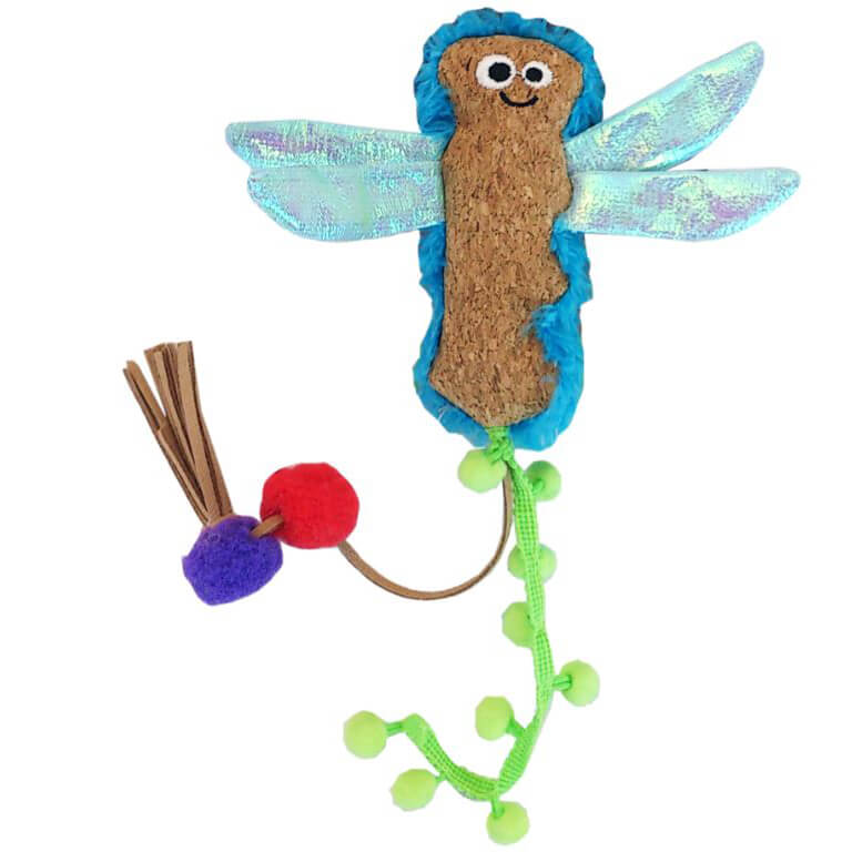 Mad Cat Flutter Cork Dragonfly with Catnip & Silvervine