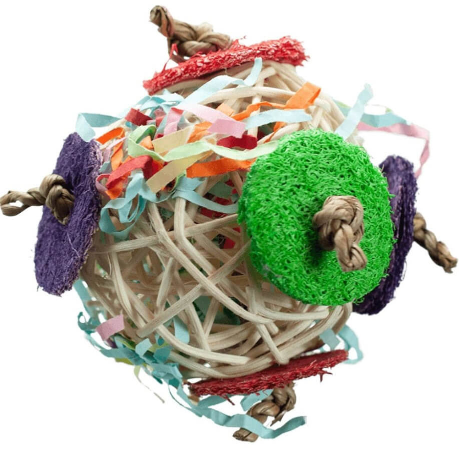 Nibbles Vine Ball with Crinkle Paper & Loofah