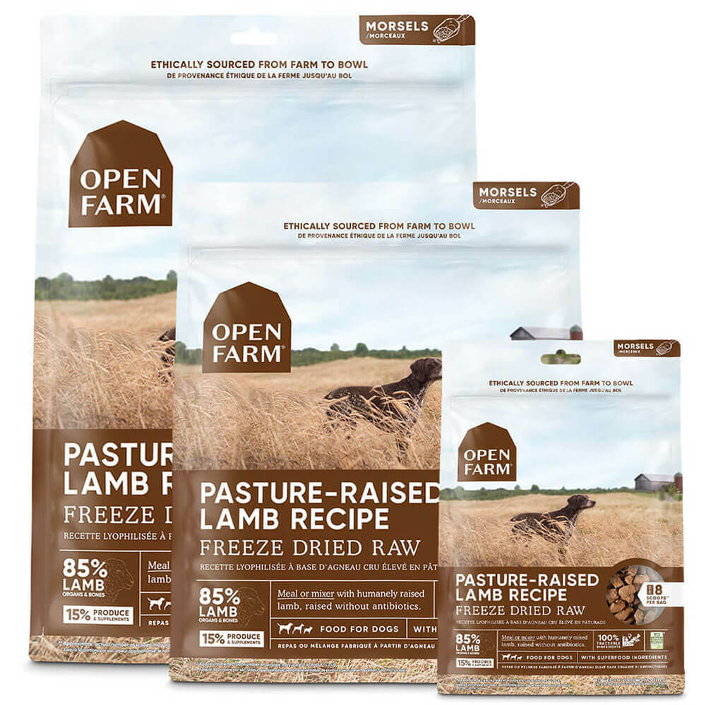 Open Farm Freeze Dried Raw Morsels Pasture-Raised Lamb