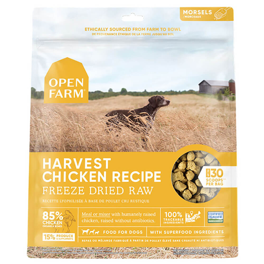 Open Farm Freeze Dried Raw Morsels Harvest Chicken