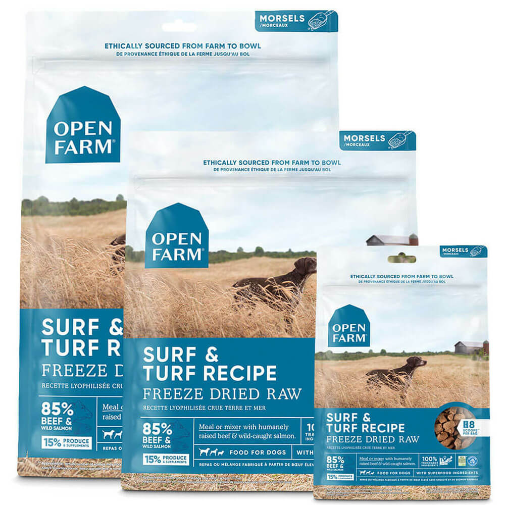 Open Farm Freeze Dried Raw Morsels Surf & Turf