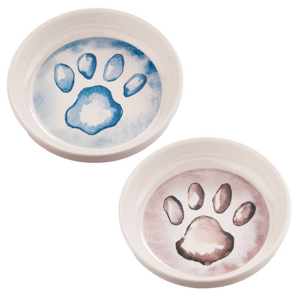 Ore' Pet Watercolor Paws Bowl Gift Set