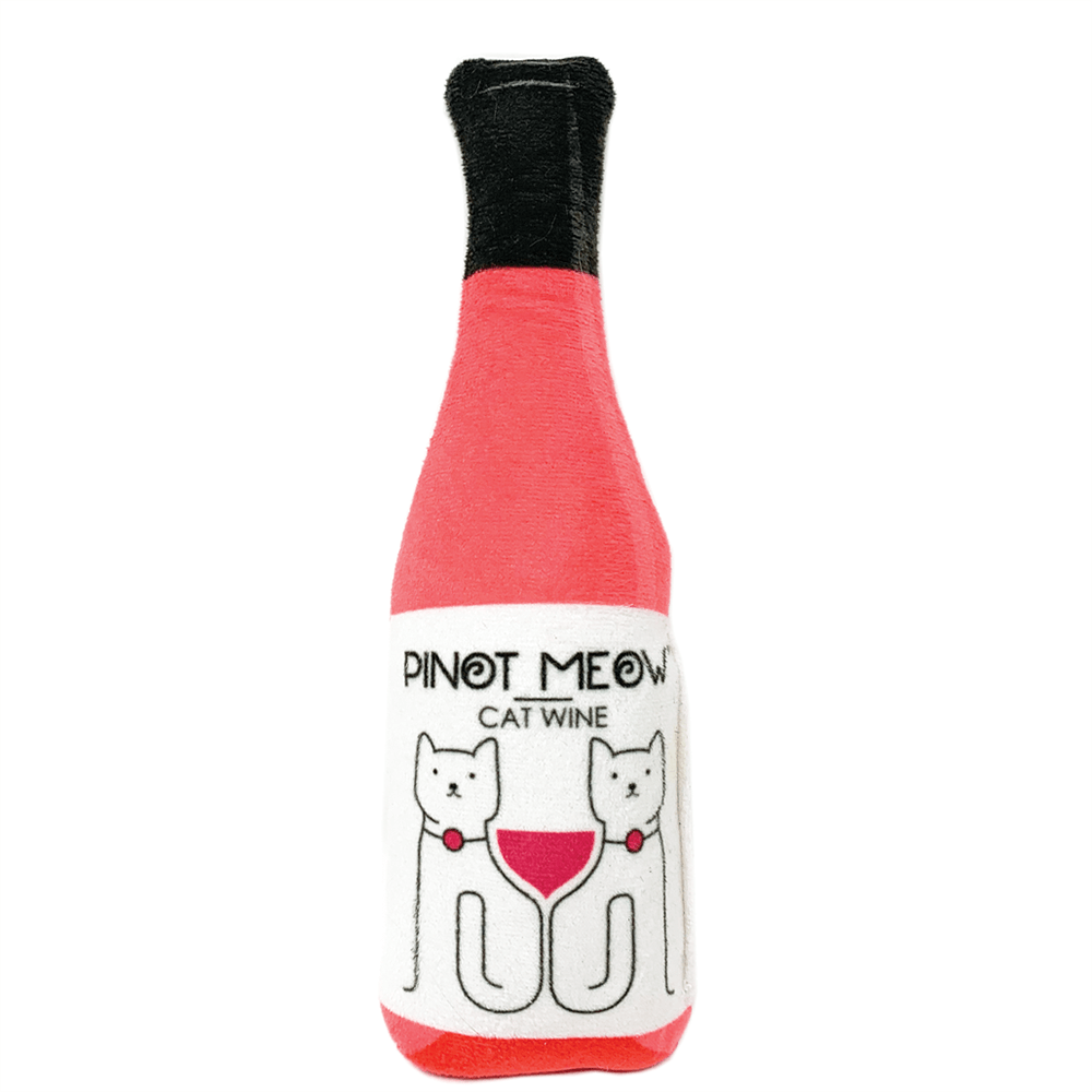 PetWineShop Purring Wine Catnip Kicker Toy