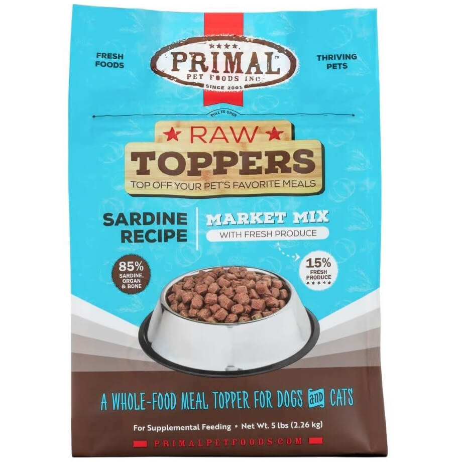 Primal Market Mix Raw Toppers Sardine