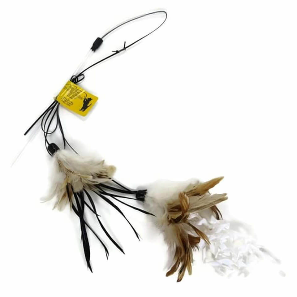 Purrfect Cat Toy Crunchy Feather Cat Wand