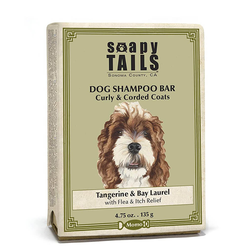 Soapy Tails Dog Shampoo Bar for Curly & Corded Coats - Tangerine & Bay Laurel