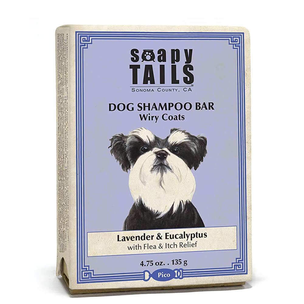 Soapy Tails Dog Shampoo Bar for Wiry Coats - Lavender & Eucalyptus