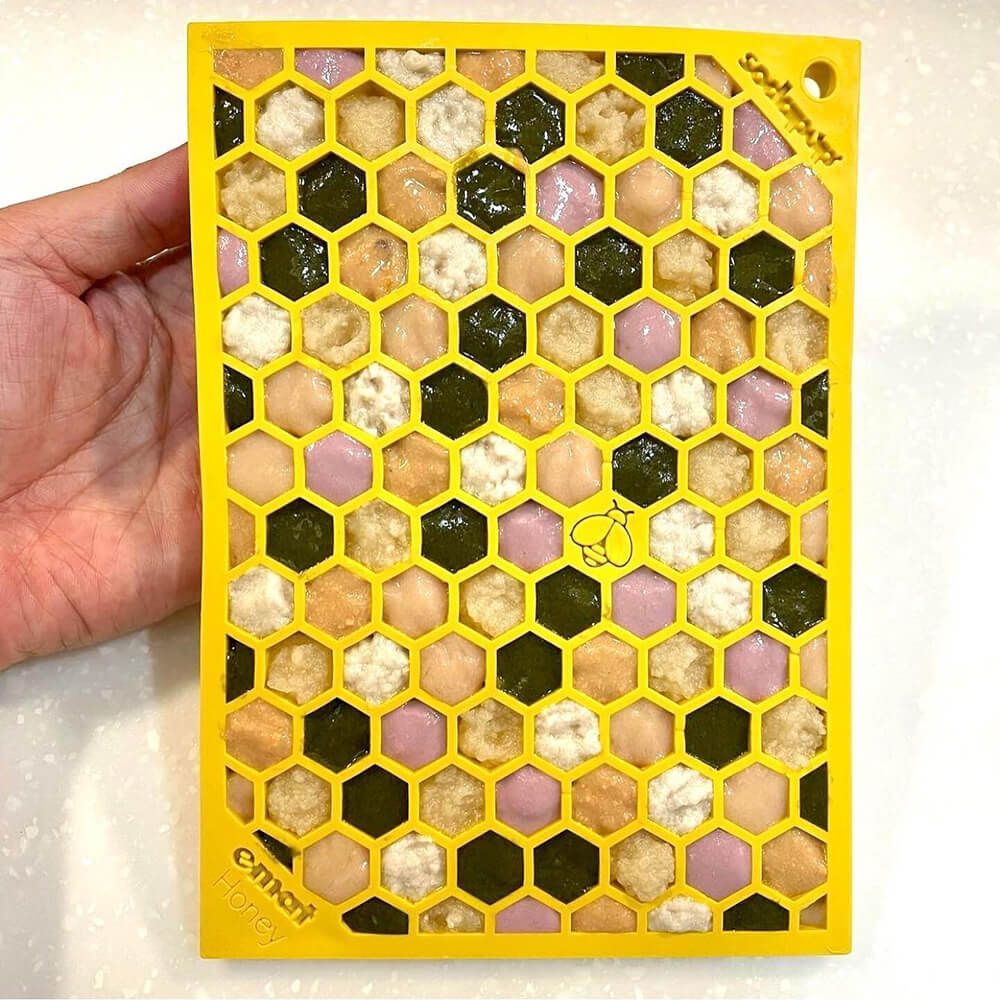 Enrichment Lick Mat - Honeycomb Large