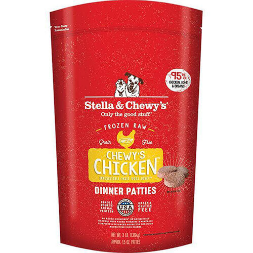 Stella & Chewy's Frozen Raw Chicken Dinner Patties