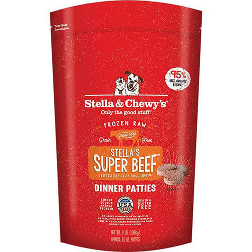 Stella & Chewy's Frozen Raw Super Beef Dinner Patties