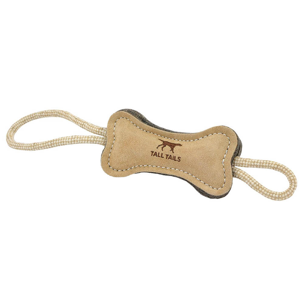 Tall Tails Bone Tug Natural Leather 16"