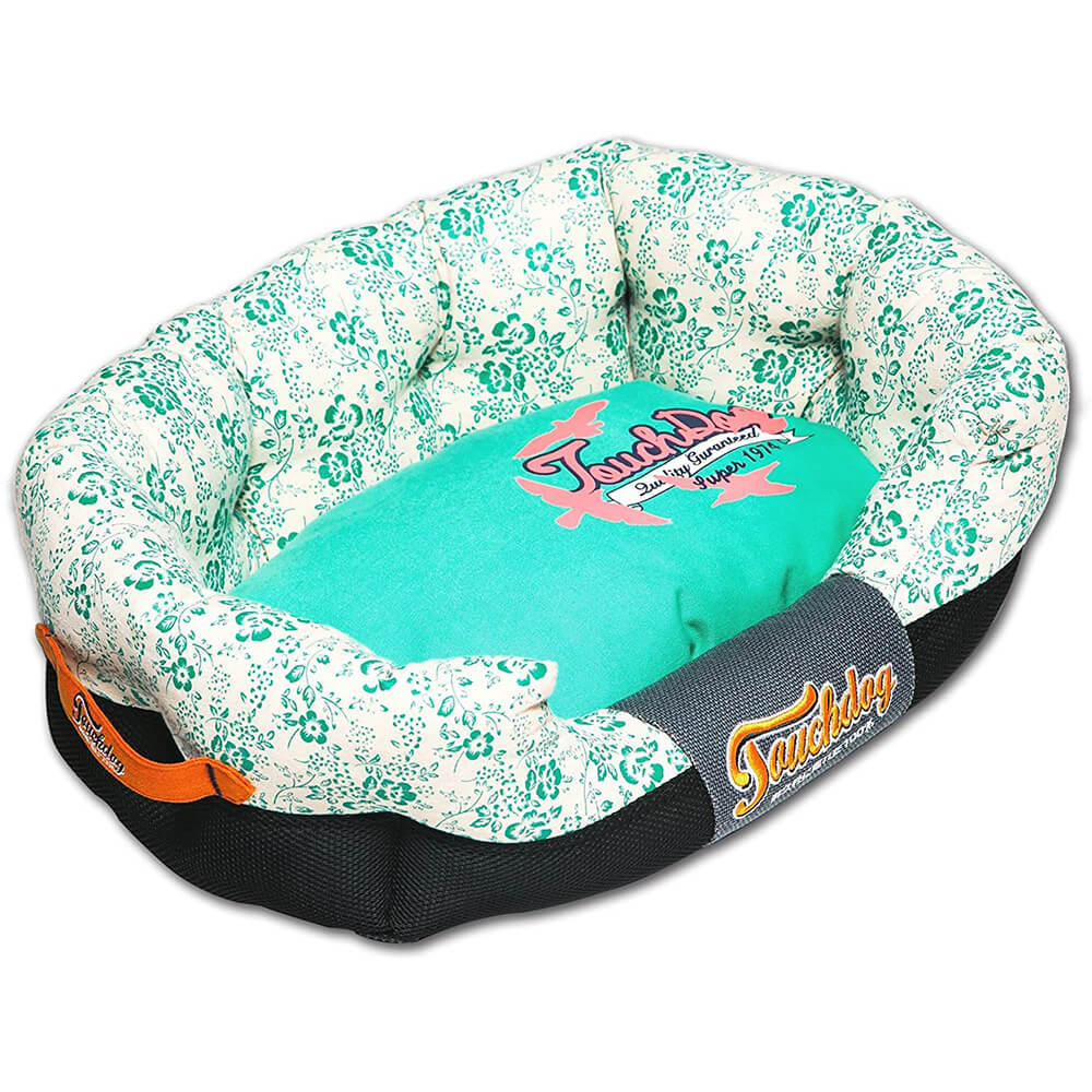 Touchdog Floral-Galore Ultra-Plush Rectangular Rounded Bed