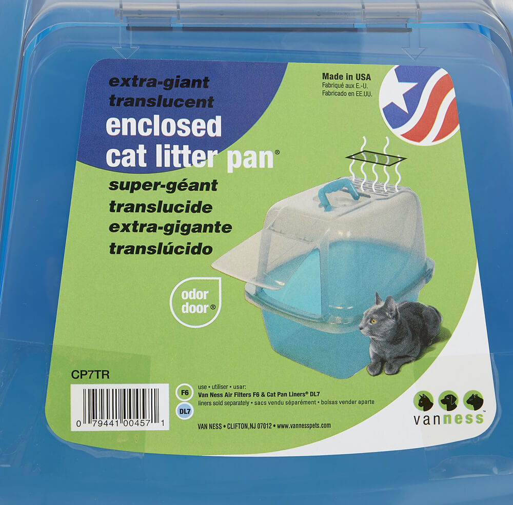 Van Ness Translucent Enclosed Cat Litter Pan