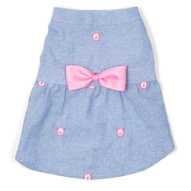 Worthy Dog Dress Chambray Wilbur the Pig - 40% OFF!!!